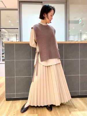 畦ニットベスト（０７７１２７０８０２）