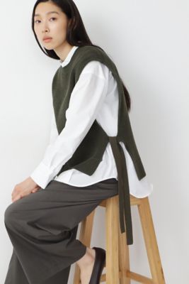 畦ニットベスト（０７７１２７０８０２）