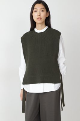 畦ニットベスト（０７７１２７０８０２）