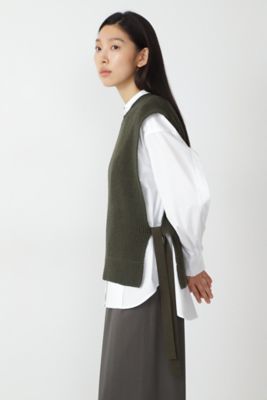 畦ニットベスト（０７７１２７０８０２）