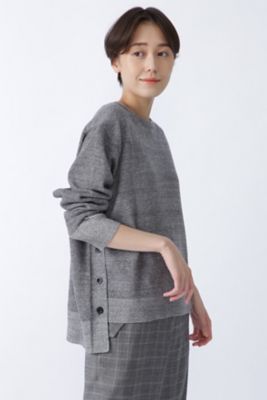 ◆サイドボタンニットプルオーバー（０７７１２７０９０３）
