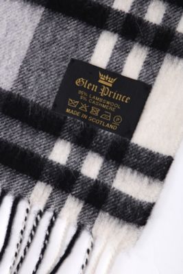 ◆ＧＬＥＮ　ＰＲＩＮＣＥチェックマフラー（０７７１２９８００３）