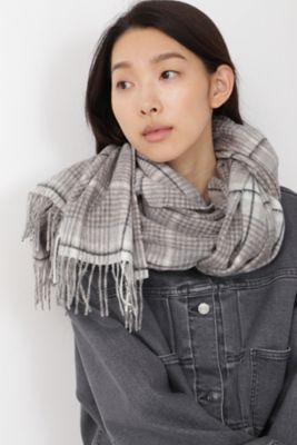 ＜human woman (Women)＞◆チェックストール（０７７１２９８９００）