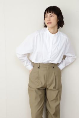＜human woman (Women)＞◆スタンドカラーシャツ（０７７２１１０１０１）