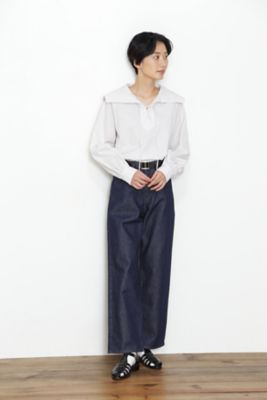 ◆≪ａｒｒｉｖｅ　５ｅ≫レースアップセーラーカラーブラウス（０７７２１１０２０４）