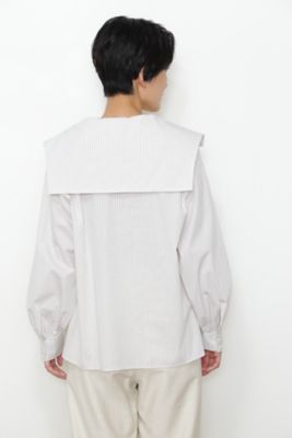 ◆≪ａｒｒｉｖｅ　５ｅ≫レースアップセーラーカラーブラウス（０７７２１１０２０４）