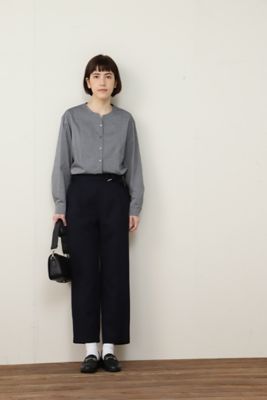 ◆キーネックロングブラウス（０７７２１１０２０６）