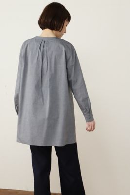 ◆キーネックロングブラウス（０７７２１１０２０６）