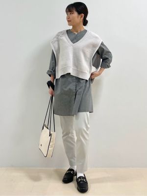 ◆キーネックロングブラウス（０７７２１１０２０６）