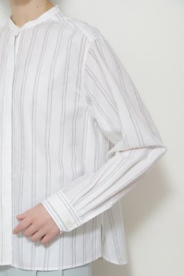 ◆ドビーストライプブラウス（０７７２１１０３００）