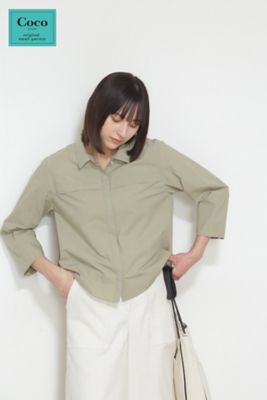 ◆リップストップブラウス（０７７２１１０３０５）