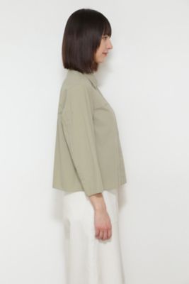 ◆リップストップブラウス（０７７２１１０３０５）