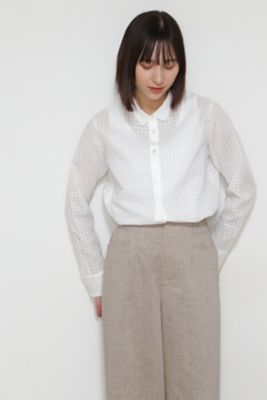 ◆≪Ｊａｐａｎ　ｃｏｕｔｕｒｅ≫カラミチェックブラウス（０７７２１１０３０８）