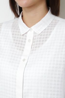 ◆≪Ｊａｐａｎ　ｃｏｕｔｕｒｅ≫カラミチェックブラウス（０７７２１１０３０８）