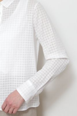 ◆≪Ｊａｐａｎ　ｃｏｕｔｕｒｅ≫カラミチェックブラウス（０７７２１１０３０８）