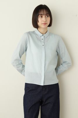 ◆≪Ｊａｐａｎ　ｃｏｕｔｕｒｅ≫カラミチェックブラウス（０７７２１１０３０８）
