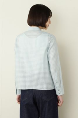 ◆≪Ｊａｐａｎ　ｃｏｕｔｕｒｅ≫カラミチェックブラウス（０７７２１１０３０８）