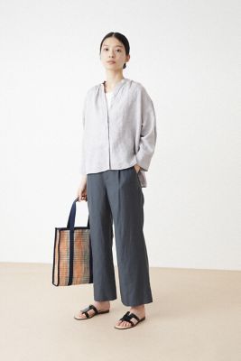 ◆ハードマンリネンブラウス（０７７２１１０４０２）