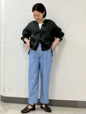 ◆ハードマンリネンブラウス（０７７２１１０４０２）