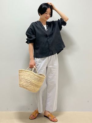 ◆ハードマンリネンブラウス（０７７２１１０４０２）