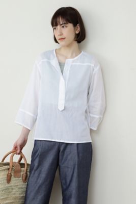 ＜human woman (Women)＞◆コットンパナマブラウス（０７７２１１０４０３）