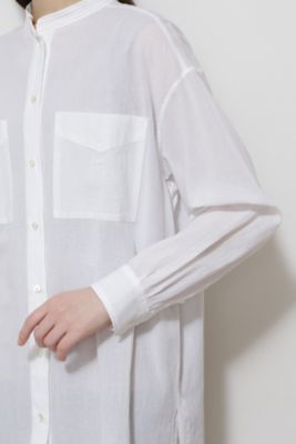 ◆シアーロングシャツ（０７７２１１０４０６）