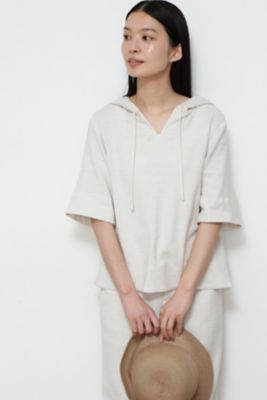 ＜human woman (Women)＞◆≪Ｊａｐａｎ　ｃｏｕｔｕｒｅ≫バスケットツイルフードトップス（０７７２１１０４０７）