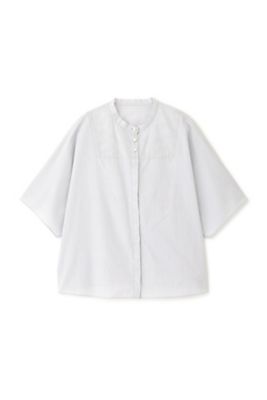 ◆ストライプバンドカラーブラウス（０７７２１１０５０１）