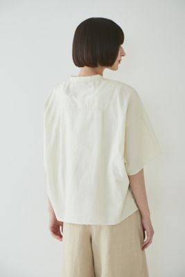 ◆ストライプバンドカラーブラウス（０７７２１１０５０１）