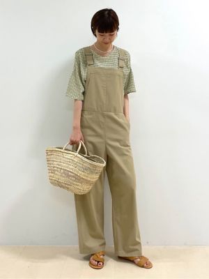 ◆ギンガム楊柳ブラウス（０７７２１１０５０２）