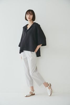 ◆ハードマンリネンセーラーカラーブラウス（０７７２１１０５０６）
