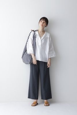 ◆ハードマンリネンセーラーカラーブラウス（０７７２１１０５０６）