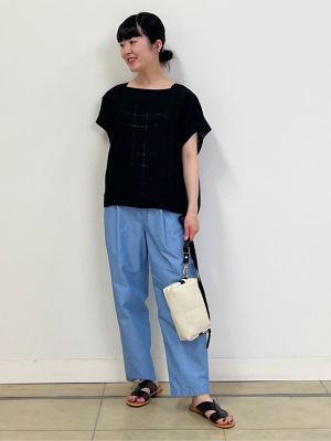 ◆≪ａｒｒｉｖｅ　５ｅ≫アキハリネンチェックブラウス（０７７２１１０５０９）