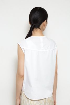 ◆ヨーク切替ノースリーブブラウス（０７７２１１０５１０）