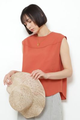 ◆ヨーク切替ノースリーブブラウス（０７７２１１０５１０）