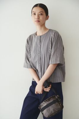 ＜human woman (Women)＞◆ドビーストライプブラウス（０７７２１１０６０１）