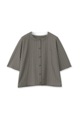 ◆ドビーストライプブラウス（０７７２１１０６０１）