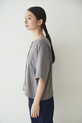 ◆ドビーストライプブラウス（０７７２１１０６０１）
