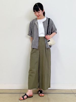 ◆ドビーストライプブラウス（０７７２１１０６０１）