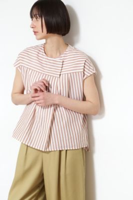 ＜human woman (Women)＞◆≪ａｒｒｉｖｅ　５ｅ≫ストライプブラウス（０７７２１１０６０６）