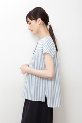 ◆≪ａｒｒｉｖｅ　５ｅ≫ストライプブラウス（０７７２１１０６０６）