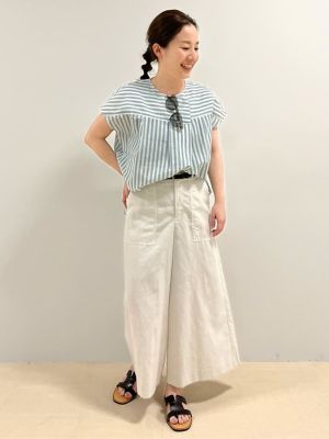◆≪ａｒｒｉｖｅ　５ｅ≫ストライプブラウス（０７７２１１０６０６）
