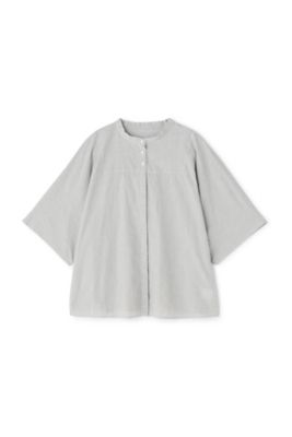 ストライプバンドカラーブラウス（０７７２１１０６１４）