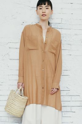 シアーロングシャツ（０７７２１１０６１９）