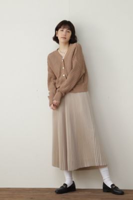 ◆シャンブレープリーツスカート（０７７２１２０２００）