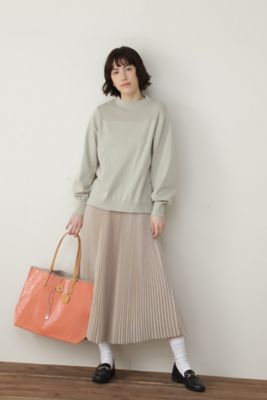 ◆シャンブレープリーツスカート（０７７２１２０２００）