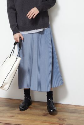 ◆シャンブレープリーツスカート（０７７２１２０２００）