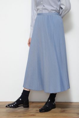 ◆シャンブレープリーツスカート（０７７２１２０２００）