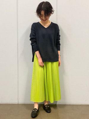 ◆シャンブレープリーツスカート（０７７２１２０２００）