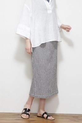 ＜human woman (Women)＞◆ギンガム楊柳スカート（０７７２１２０５０１）